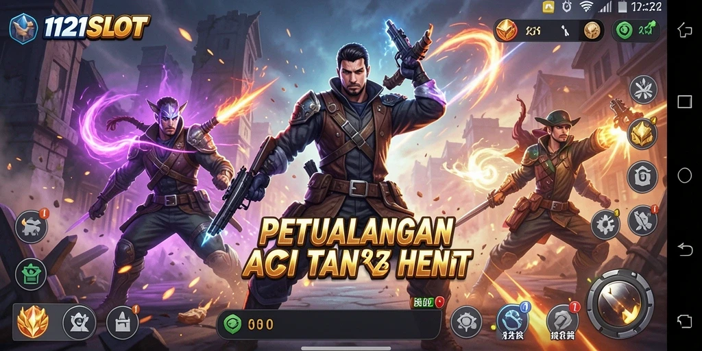 Tampilan gameplay seru dalam 1121SLOT dengan aksi mendebarkan.