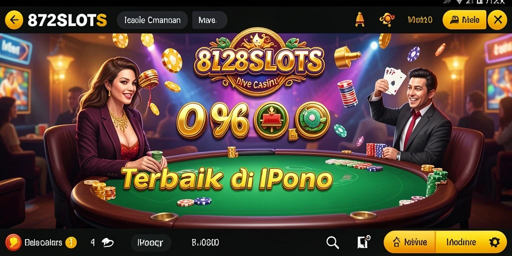Tampilan gameplay Live Casino yang mendebarkan di 8728SLOTS.