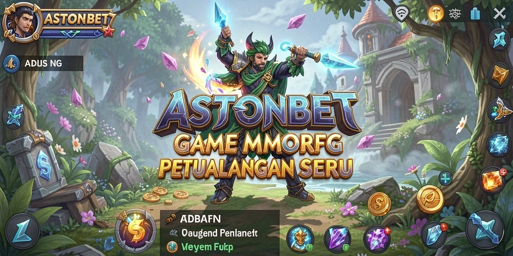 Screenshot gameplay ASTONBET yang menampilkan aksi seru dalam dunia MMORPG.