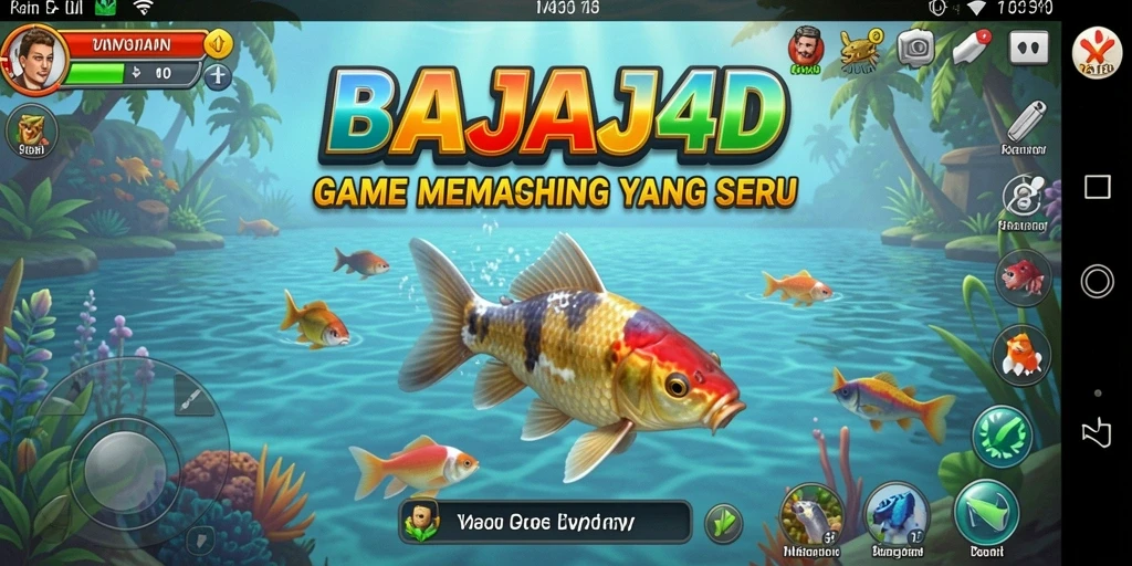 Tampilan gameplay <strong>BAJAJ4D</strong> yang menarik dengan berbagai aktivitas memancing.