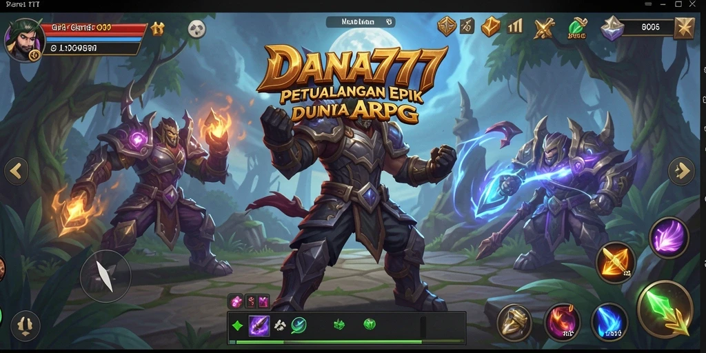 Screenshot DANA777 menampilkan aksi seru dalam gameplay ARPG.