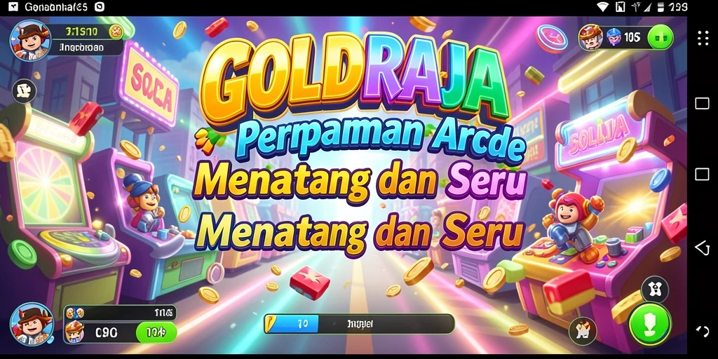 Tampilan gameplay menarik dan menantang dari GOLDRAJA.