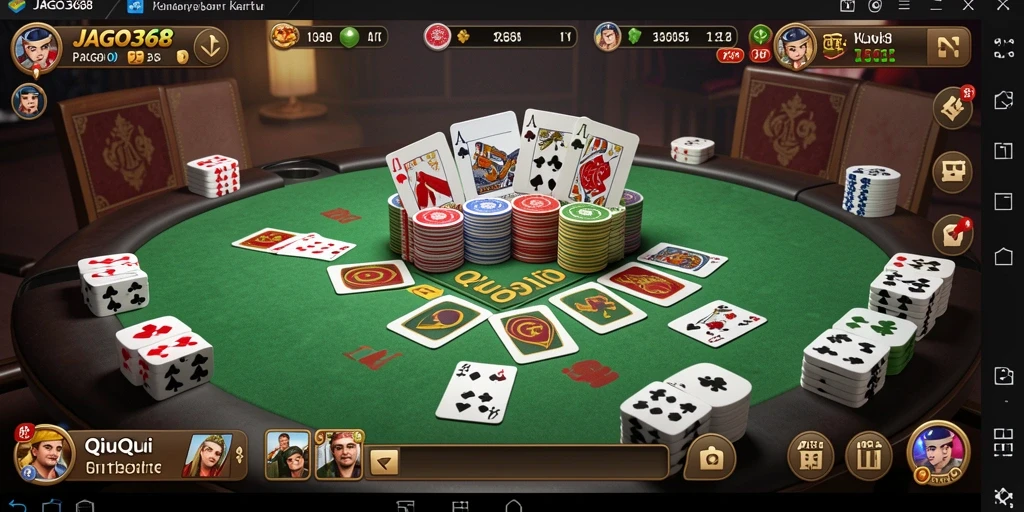 Tampilan gameplay QiuQiu yang menarik dan kompetitif di JAGO368.