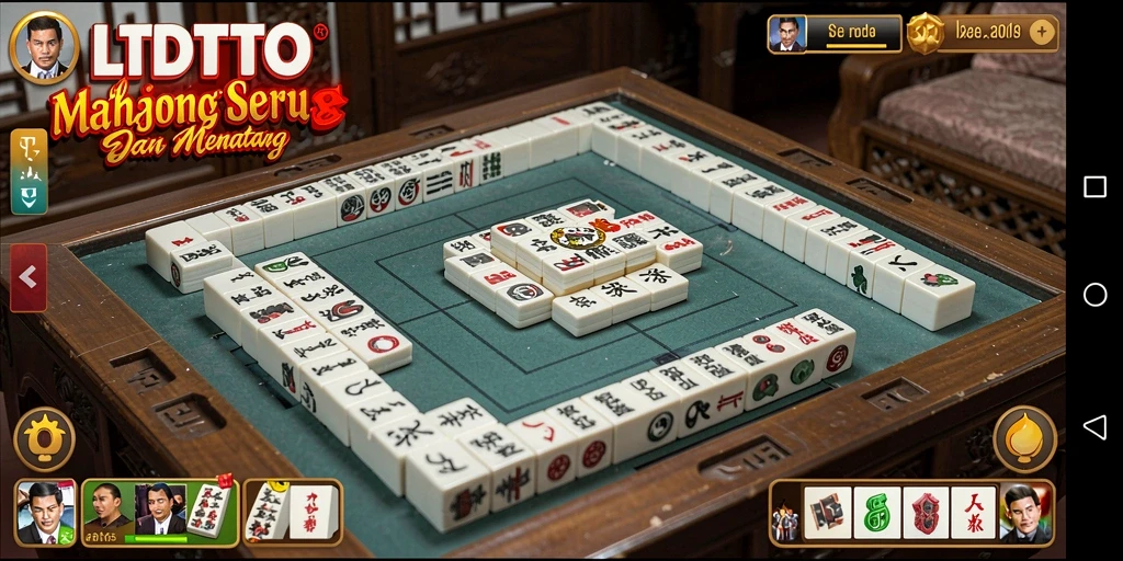 Screenshot LTDTOTO menampilkan gameplay Mahjong yang menarik dan interaktif.