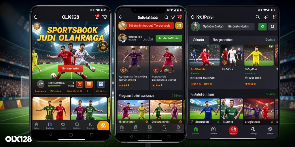 Tampilan menarik gameplay taruhan olahraga OLX128.