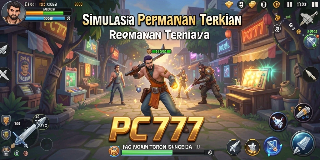 Tampilan gameplay menarik dari PC777 yang menunjukkan fitur simulasi.