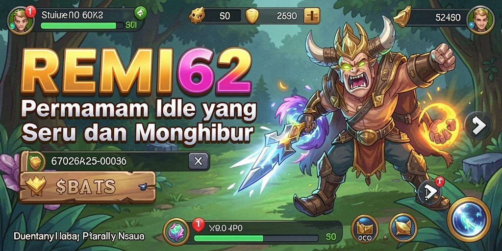 Tangkapan layar utama dari gameplay REMI62 yang menunjukkan mekanisme Idle.