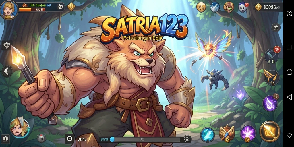 Tampilan gameplay SATRIA123 yang memukau dan penuh aksi.