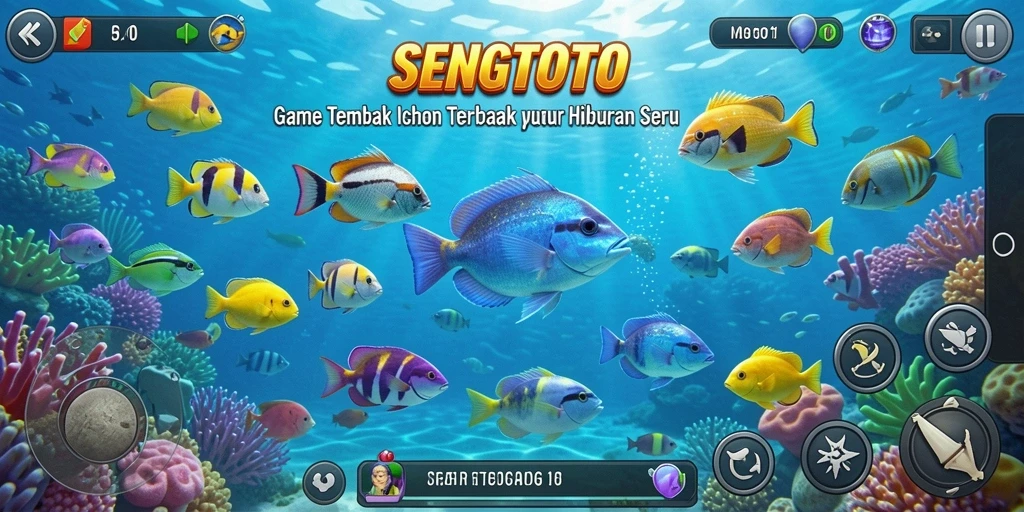 Gameplay Tembak Ikan yang seru dan menegangkan.
