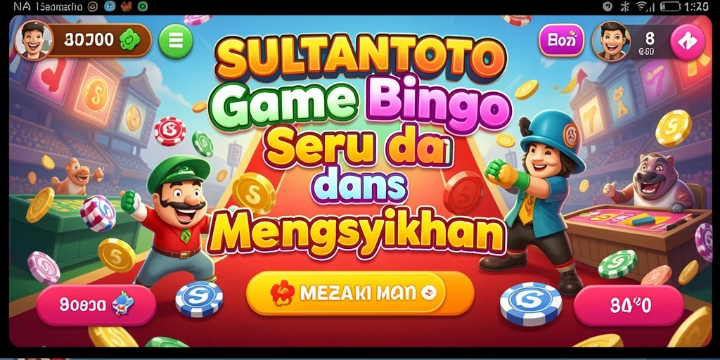 Tampilan gameplay SULTANTOTO yang seru dan interaktif dalam permainan bingo.