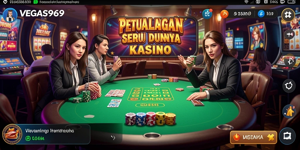 Tangkap aksi seru gameplay Kasino dari VEGAS969.